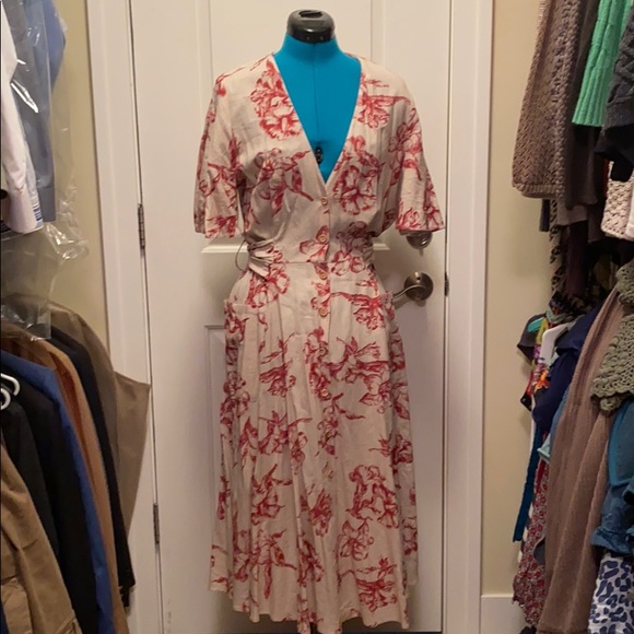 Zara Dresses & Skirts - Long linen dress